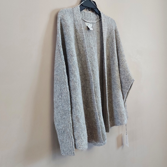 Ruby Moon Cotton Oversized Cocoon Cardigan Sweater Gray Size XS - Picture 2 of 10